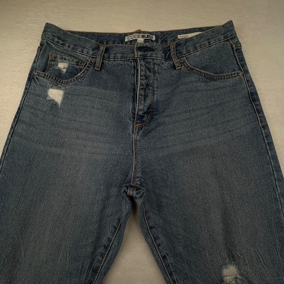 Code Bleu Women's Size 8 Distressed Jeans Pants Blue - Picture 3 of 16